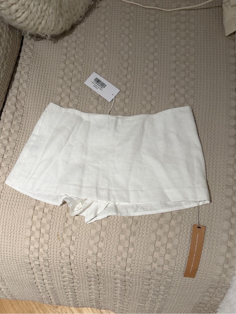 NWT Reformation Mia Low Waist Linen Skort - Picture 3 of 6